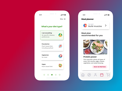 Click & Cook+ Meal planning concept app design system user experience ux