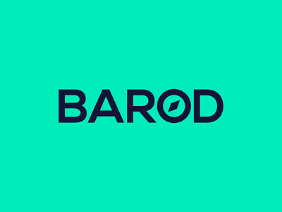 Barod App Logo app branding compass cymraeg direction green identity journey logo welsh