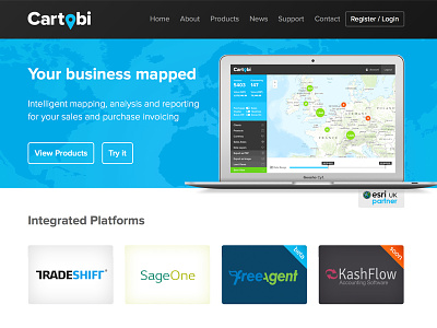 Cartobi blue business cartobi mapping website