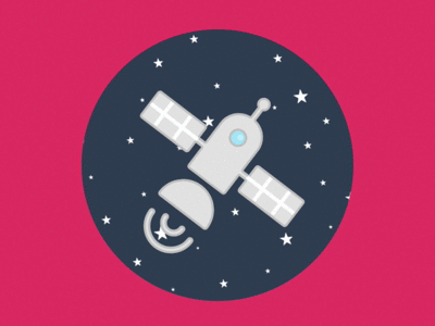 404 Page Not Found Animation 404 animation error gif not found satellite space stars