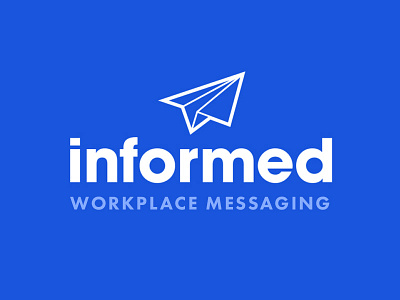 Informed App Logo app blue branding icon logo simple