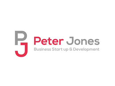 Peter Jones Business Start up & Development business clean corporate logo simple startup up