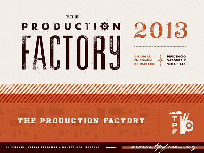 TPF branding factory hand identity martin production