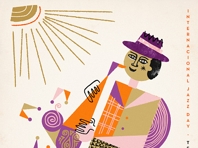 Jazz Day is coming... azambuja festival geometric illustration jazz martin music poster textures uruguay