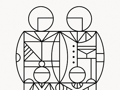 Familia azambuja familia family geometry illustration line martin vector