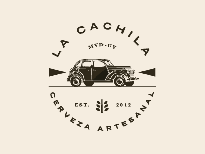 La Cachila beer cachila car illustration