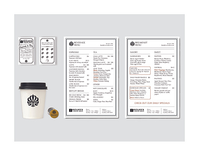 Bintliff's Corner Brew | Café Branding branding branding and identity cafe cafe branding design graphic design logo menu menu design merchandise design minimal typography