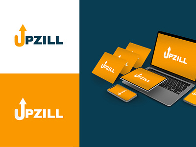 The Upzill Cloud Service Logo: A Modern and Professional Design