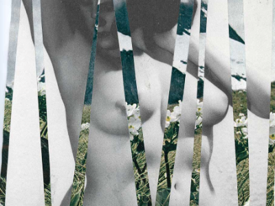 Lady and the Nature blackandwhite collage lady landscape nature nude