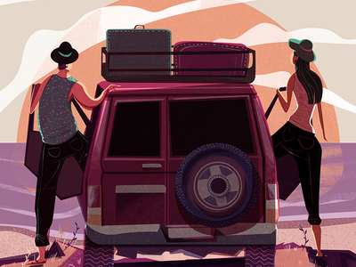 Californian roadtrip adobe art digital california illustration magazine photoshop print wacom