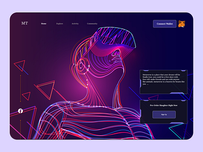 Metaverse World crypto graphic marketing metaverse programming ui ui design ux design vector wallet web web design web designer website