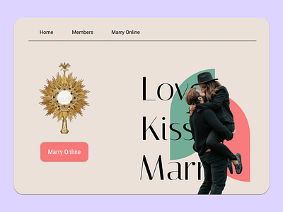 Online Marriage design designer graphic graphic design marriage marry online marriage ui ui design ui designer ux ux design webdesign