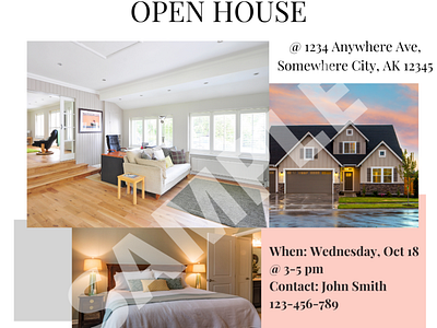 Open House Sample 1 advertising design graphicdesign graphicdesigner house housead houseforsale instagram instagram post marketing mockup design openhouse openhousemagazine