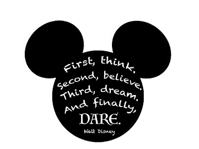 Walt Disney Quote believe design disney disney shirt disney sticker graphicdesign graphicdesigner inspirational mickey quote walt disney