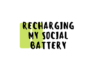 Social Battery Sticker design funny sticker graphicdesign graphicdesigner introvert introvert sticker quote social battery social battery quote