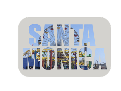 Santa Monica Pier city text design graphicdesign graphicdesigner pacific park photography santa monica santa monica pier