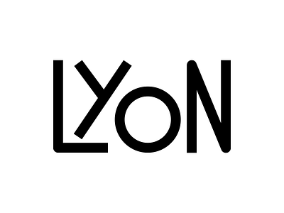 Lyon branding city design graphic graphic design graphicdesign letter logo logotype lyon mark minimalist minimalistic monogram type typography vector