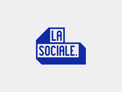 LaSociale design gaphic graphic design letter logo logotype mark minimalist minimalistic type typography vector