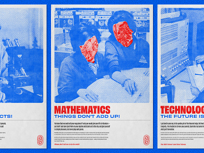 Modern Logic, 2/3: Mathematics – Print Series 1960s collage found imagery graphic design graphic designer halftone halftones london melbourne music poster poster design print retro vintage