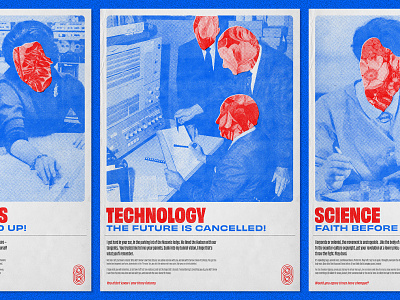 Modern Logic, 3/3: Technology – Print Series 1960s collage graphic design graphic designer halftone halftones london melbourne music poster poster design print retro vintage