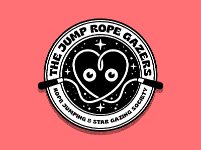 Jump Rope Gazers – Dumb Fun, Badge Design