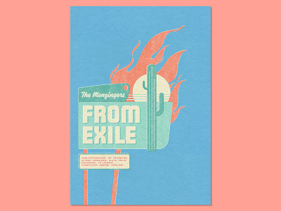 31 Posters for 31 Albums: 6/31 gig poster graphic art graphic design graphic designer motel motel sign music music art poster design poster designer retro aesthetic retro signage typography visual art