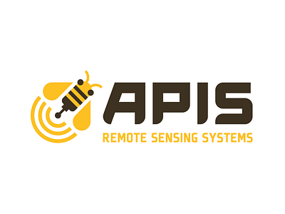 Apis Remote Sensing Systems agriculture bee drone flight insect logo remote robot sensing signal surveying technology