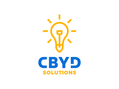 CBYD Solutions 01 811 call before you dig excavation ideas identity industry light bulb logo shovel solutions type utilities