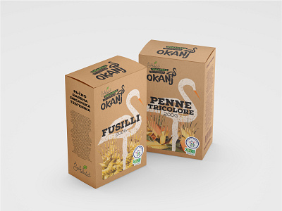 Okanj - Package Box box natural organic package pasta stork