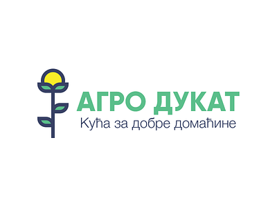 Agro Dukat - Bradning agro branding cyrillic design dukat flat green logo srbija