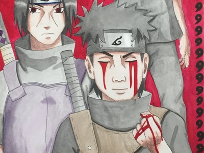 uchiha itachi and uchiha shisui (naruto and 2 more) drawn by rec.07