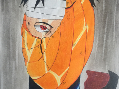 how to draw tobi akatsuki