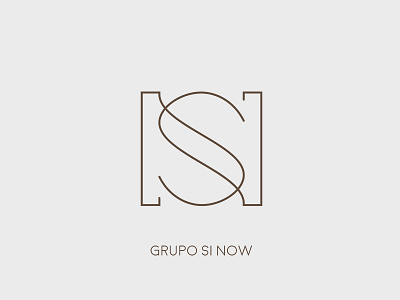 Grupo Si Now logo concept line art logo monogram