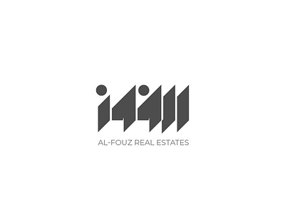 Al-Fouz Real estate logo concept arabic calligraphy monogram design real estate