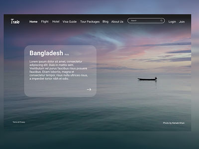 travel  landing page