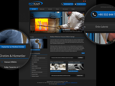 Casting Company Website industrial website web design webdesign website
