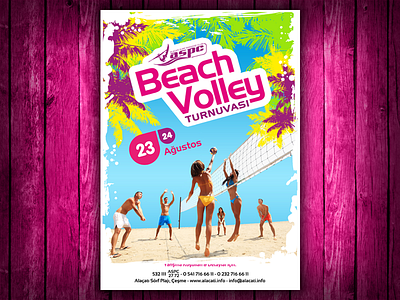 Beach Volley ad beach volley flyer poster