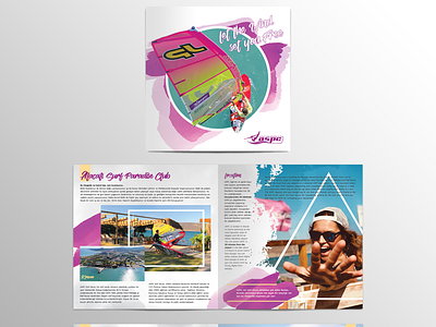 Surf school catalogue design