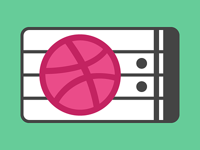 Dribbble Repeat ball basketball dribbble music playoff practice repeat sticker stickermule