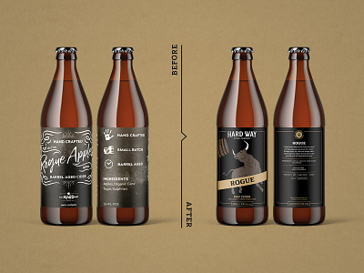 Hard Way Cider Label Design