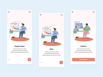 Onboarding app design designer productivity ui ui design ux