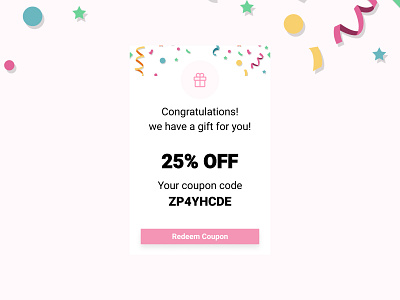 Coupon Code Page