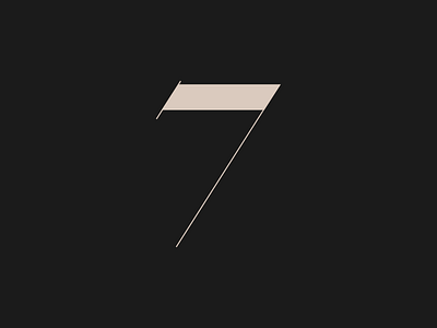 Minimal Seven branding seven type typography