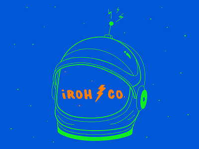 First Broadcast astronaut blue freelance green helmet illustration illustrator orange space vector