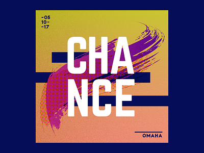 Chance the Rapper Omaha Tour chance color illustrator music rap typography vector