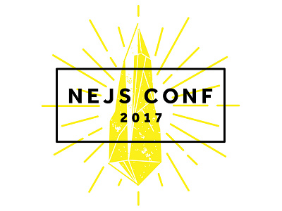 NEJS Conf black branding conference javascript js logo vector web design witchcraft wizards yellow