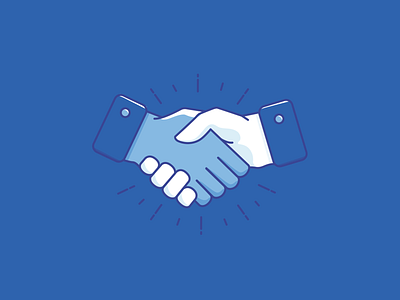 Shake it Up blue branding hand handshake icon illustration illustrator insurance vector