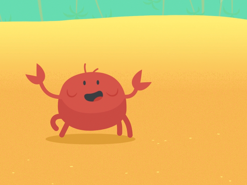 The World's Happiest Crab beach crab happy wonderlust