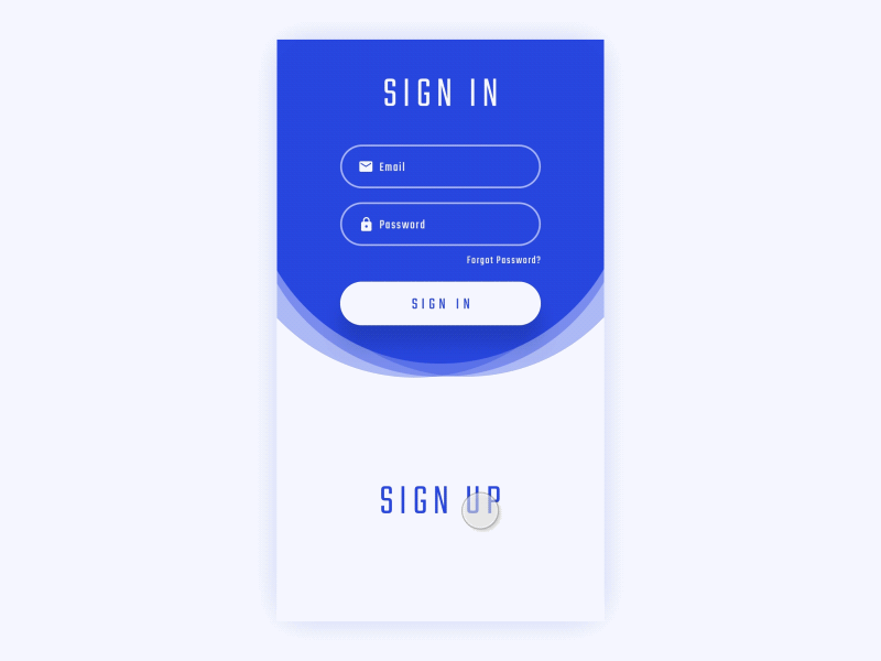 Sign in & Sign up Screens animation button email forgot password mobile phone screen sign in sign up