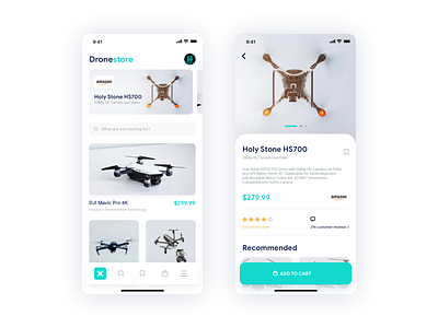 Drone Store Concept Design app application branding daily dailyui design dribbble drone drones interaction ios ui uidesign uix userinterface ux